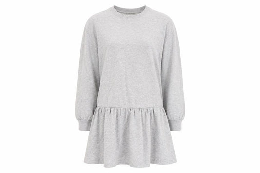 Front view of Primark women’s grey jumper dress, size S