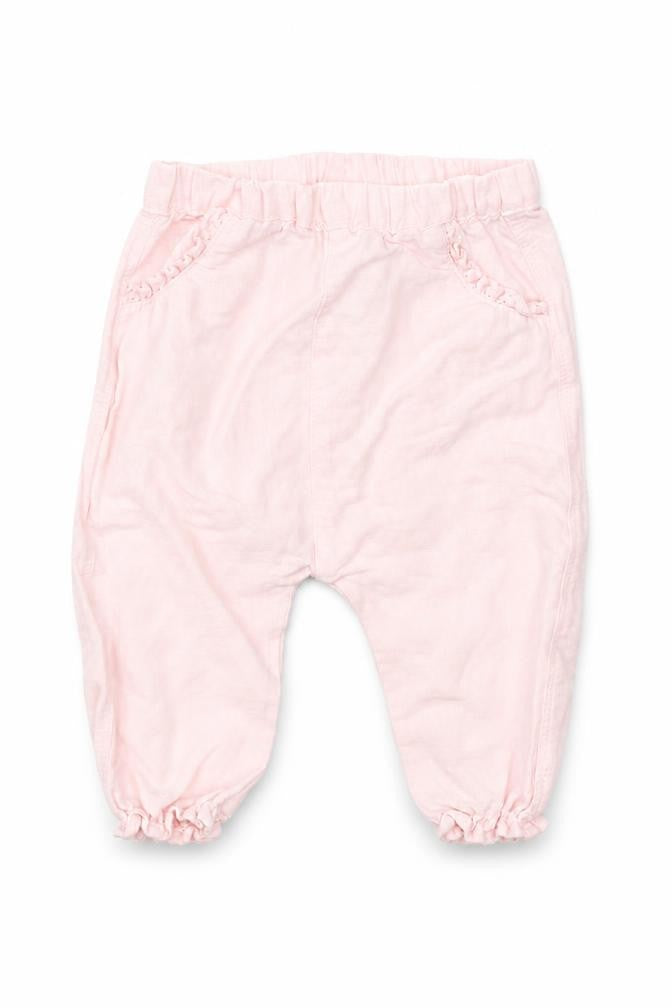 Front view of Next girls’ pink pyjama pants, size 3-6, months