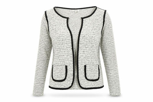 Front view of Papaya women’s multicoloured cardigan jumper, size UK 10