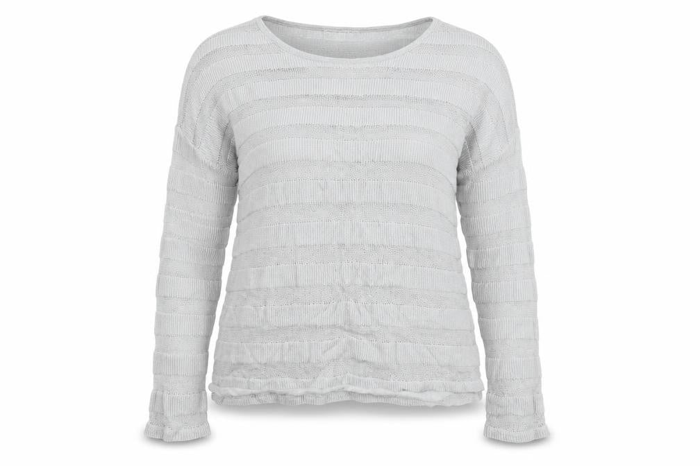 Front view of Atmosphere women’s grey jumper, size UK 18