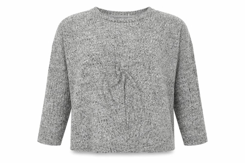 Front view of Primark women’s grey top pyjama top, size XS