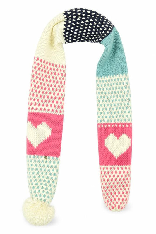 Front view of George Multicoloured Striped Scarf Scarves & Wraps One Size