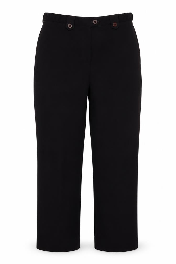 Front view of wichele women’s purple trousers, size UK 12, 27-inch leg
