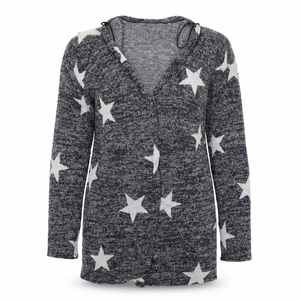 Front view of H&M girls’ blue cardigan jumper, size 14, years