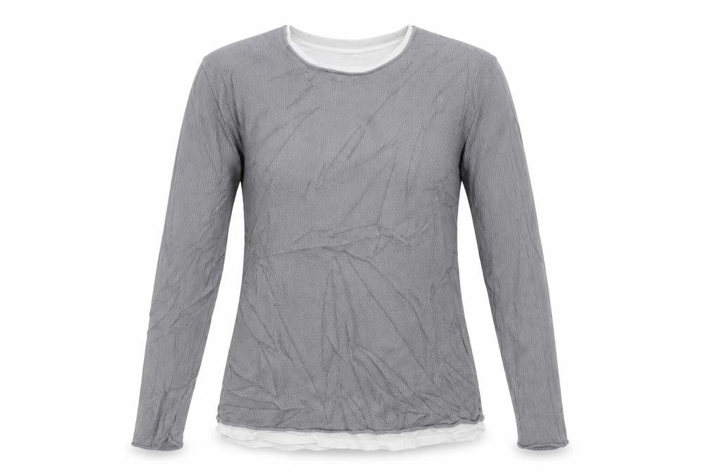 Front view of River Island women’s grey jumper, size M