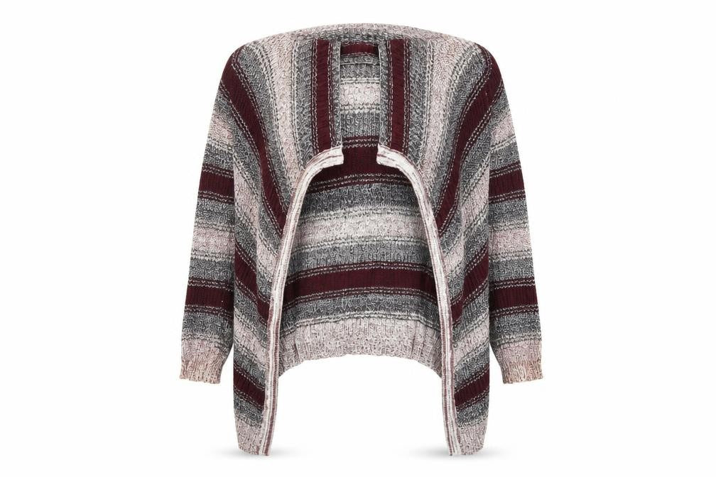Charlotte Russe Womens Multicoloured Striped  Cardigan Jumper Size XL
