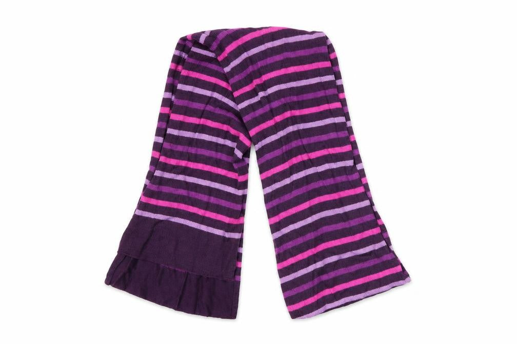 Preworn  Purple Striped  Scarf Scarves & Wraps Size Regular