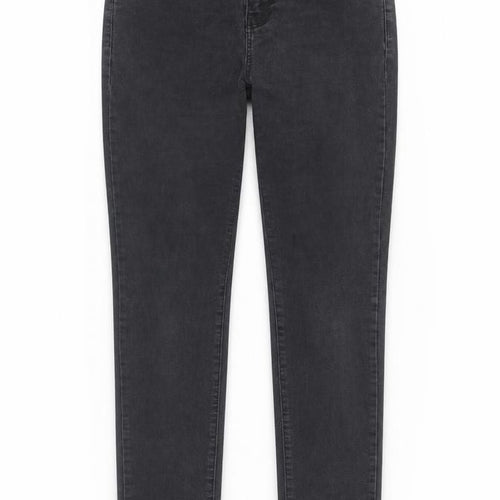 Denim & Co. Womens Black  Denim Straight Jeans Size 12 L31 in