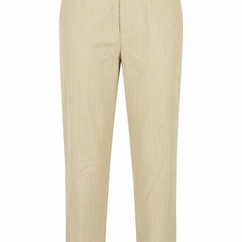 Award Womens Beige Striped  Trousers  Size 12 L27.5 in