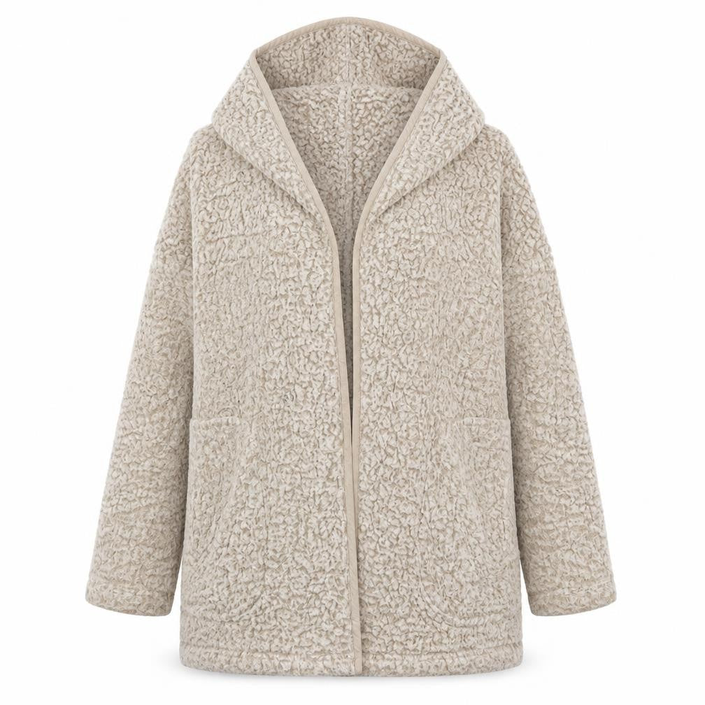 Front view of Me Jane women’s beige jacket, size S