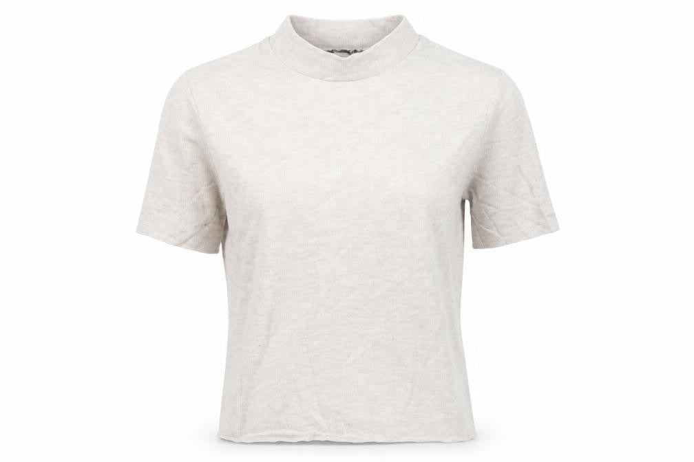 Front view of Zara women’s beige knit jumper, size M