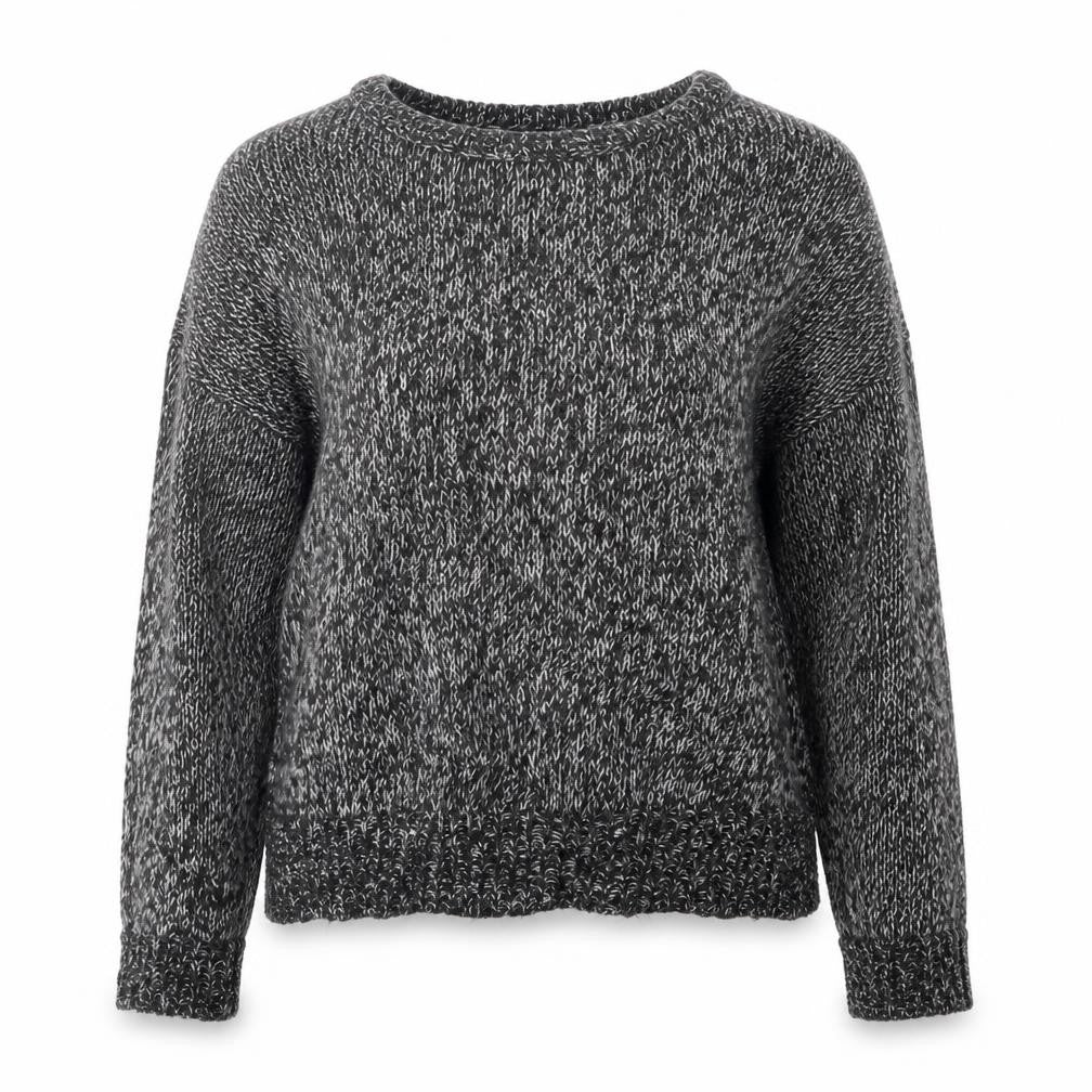 Front view of New Look women’s black knit jumper, size L
