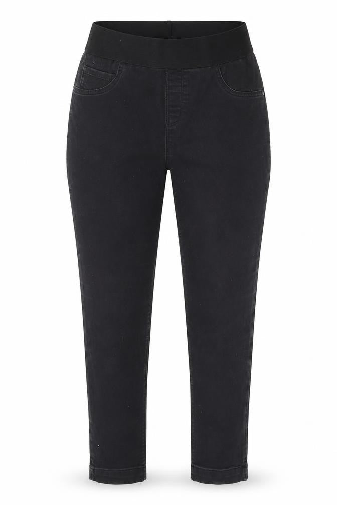 George Womens Black  Denim Jegging Leggings One Size L21 in