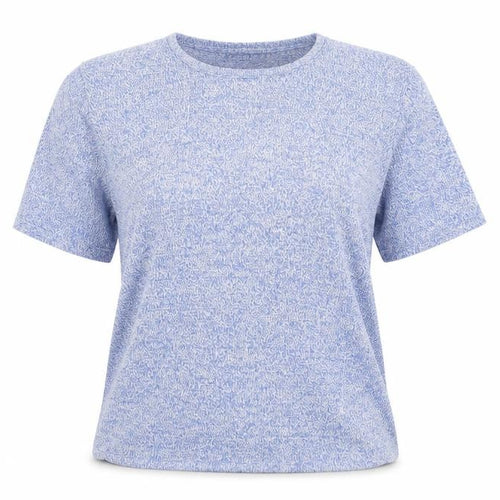 Afibel Womens Blue  Knit Basic T-Shirt Size 20