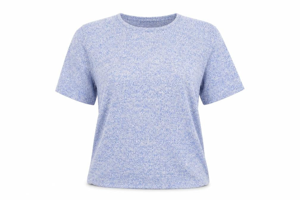 Afibel Womens Blue  Knit Basic T-Shirt Size 20