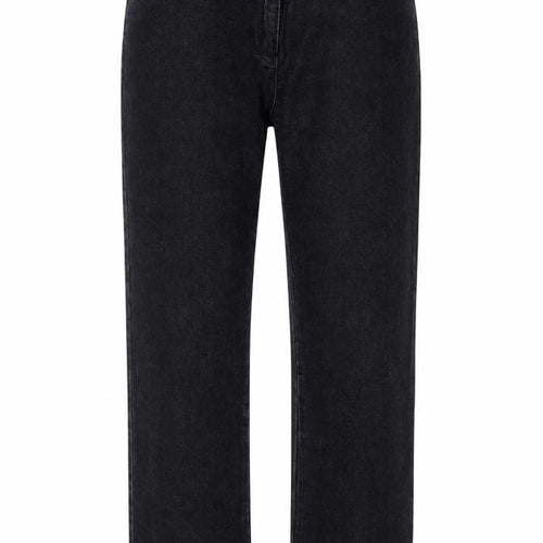 Preworn Womens Black  Denim Straight Jeans Size 10 L37 in