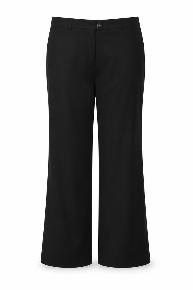 Front view of Tyler women’s black trousers, size UK 16, 29-inch leg