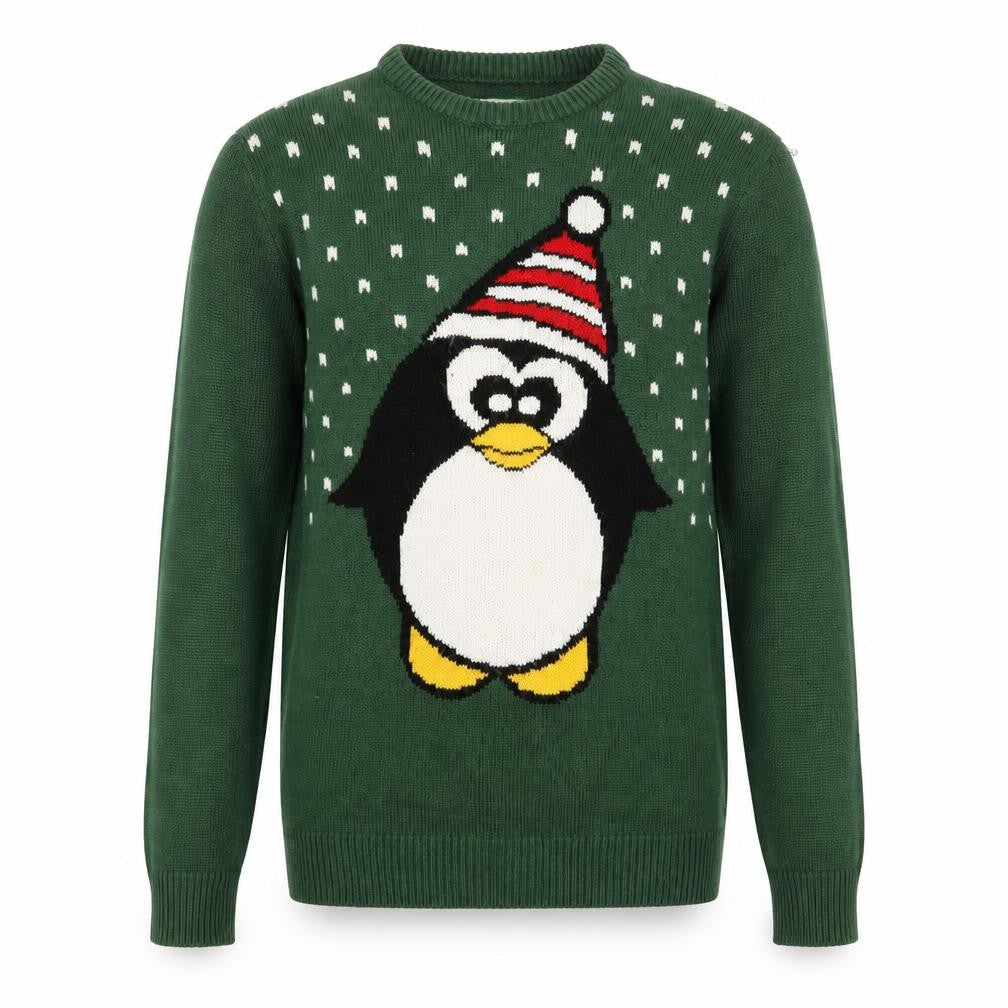 Front view of Cedarwood State men’s green polka dot jumper, size XS