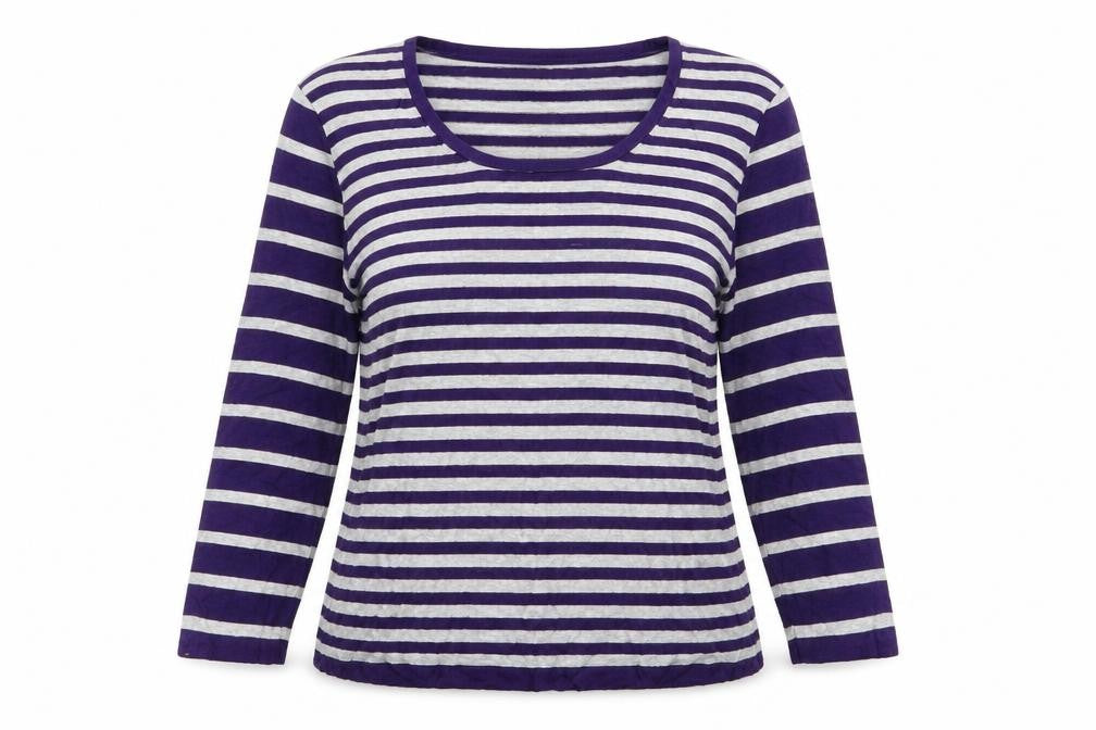 Front view of precise women’s multicoloured striped jumper, size S