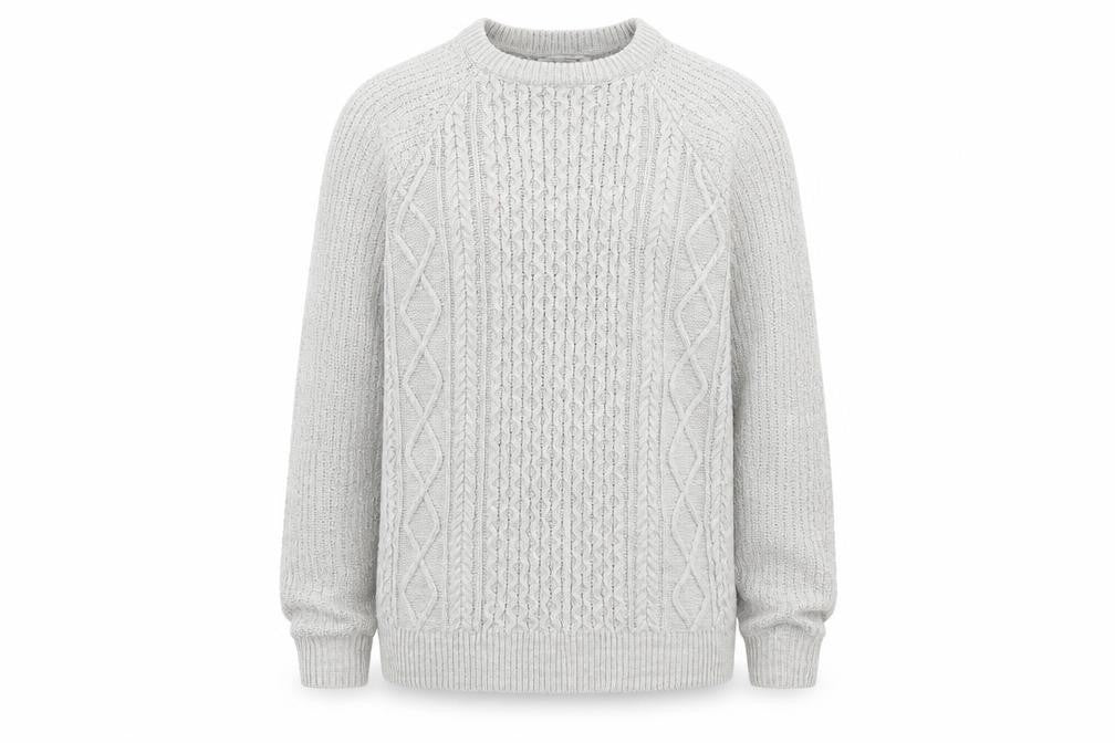 Front view of Primark men’s grey jumper, size M