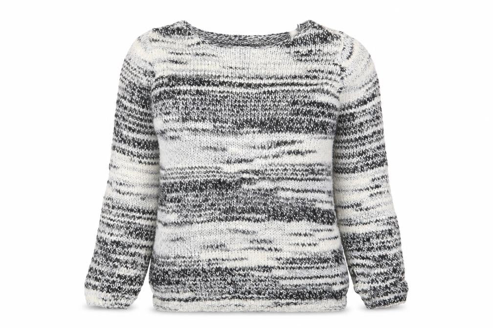 Front view of Divided by H&M women’s multicoloured geometric jumper, size XS