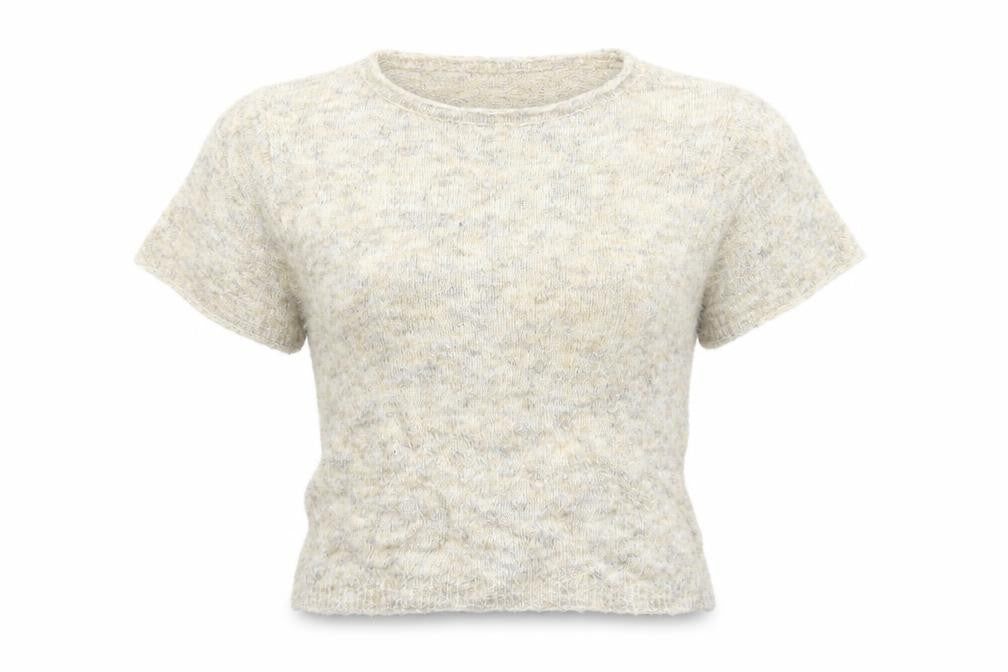 Front view of glassons women’s beige jumper, size M