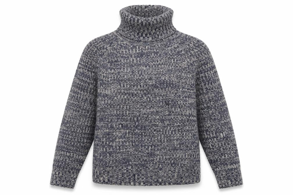 Front view of H&M women’s blue jumper, size S