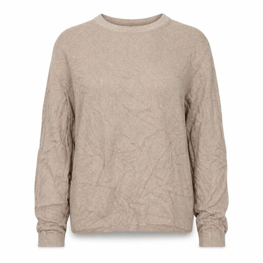 Front view of Topshop women’s gold jumper, size UK 12