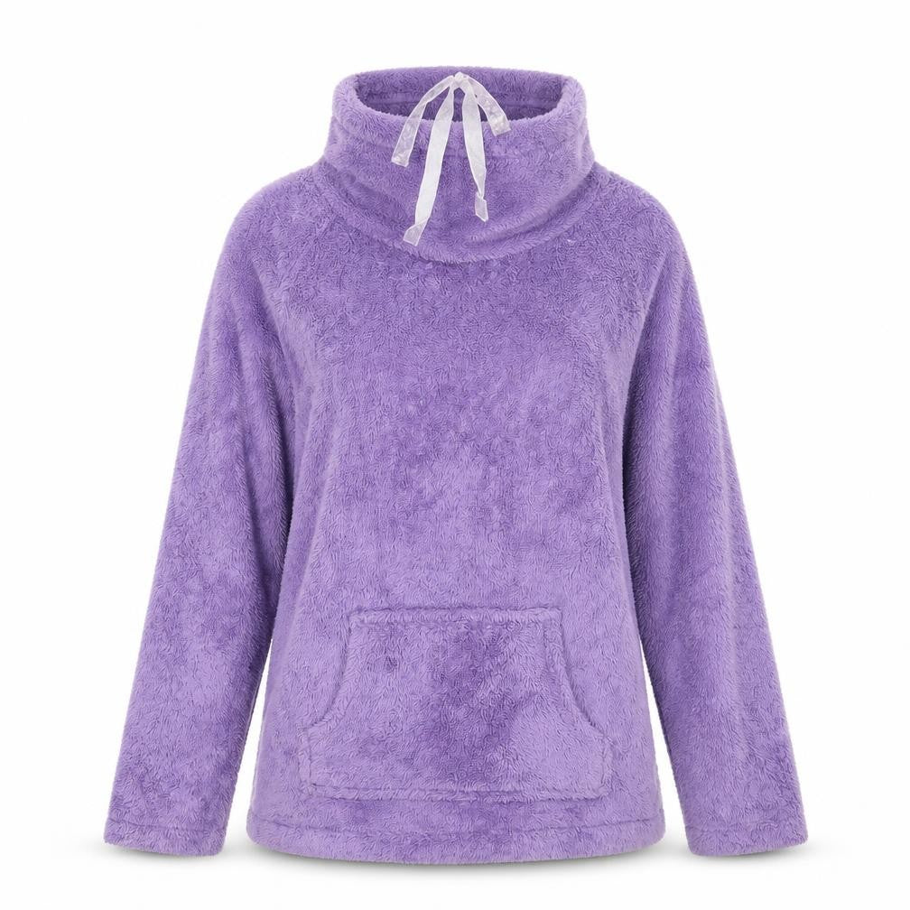Front view of Marks & Spencer women’s purple jumper, size UK 6