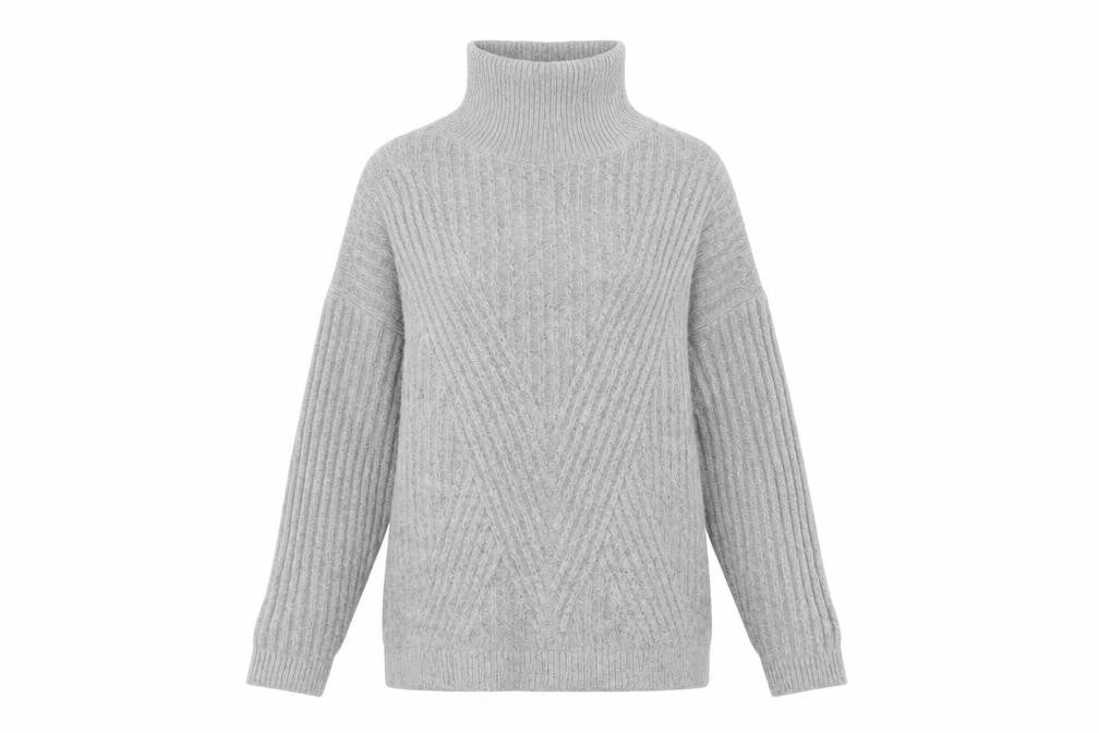 Front view of Primark women’s grey jumper, size XS