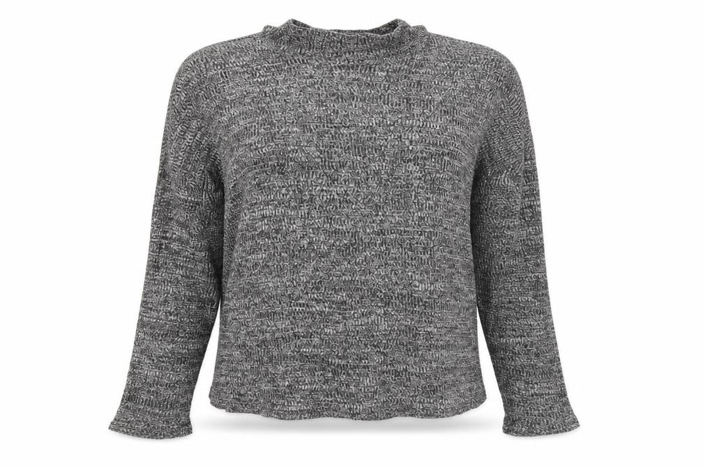Front view of H&M women’s grey basic t-shirt, size S