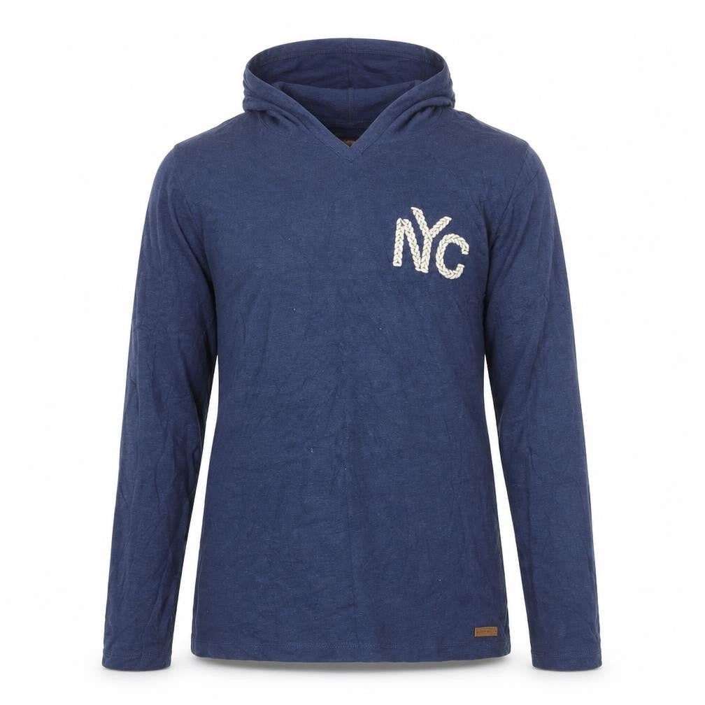 Front view of Spirit men’s blue jumper, size S