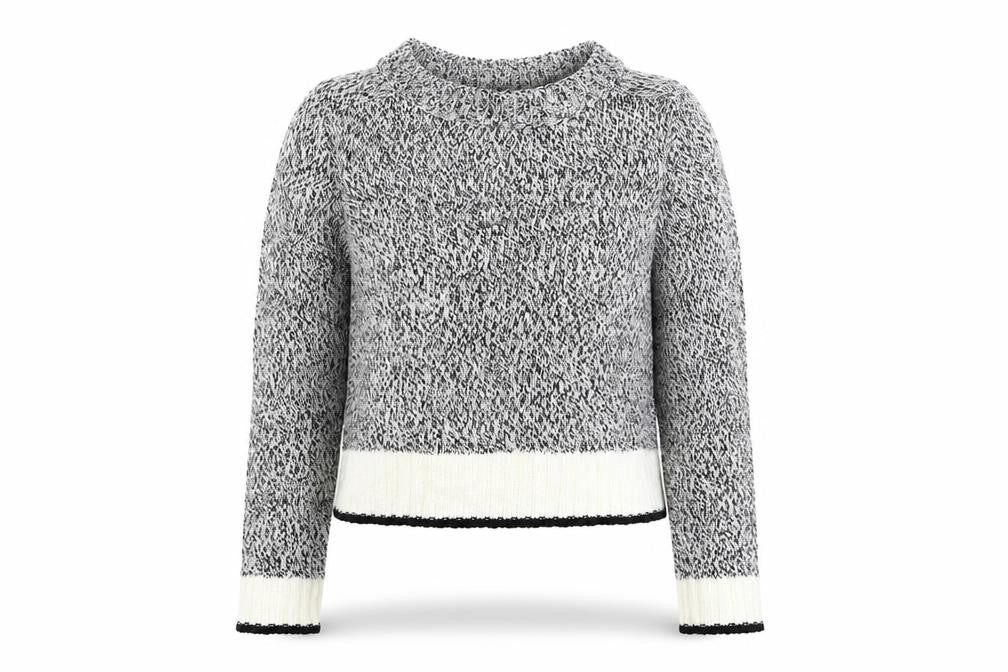 Front view of Divided women’s grey knit jumper, size S