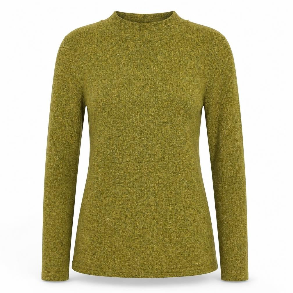 Front view of Next women’s yellow jumper, size UK 8