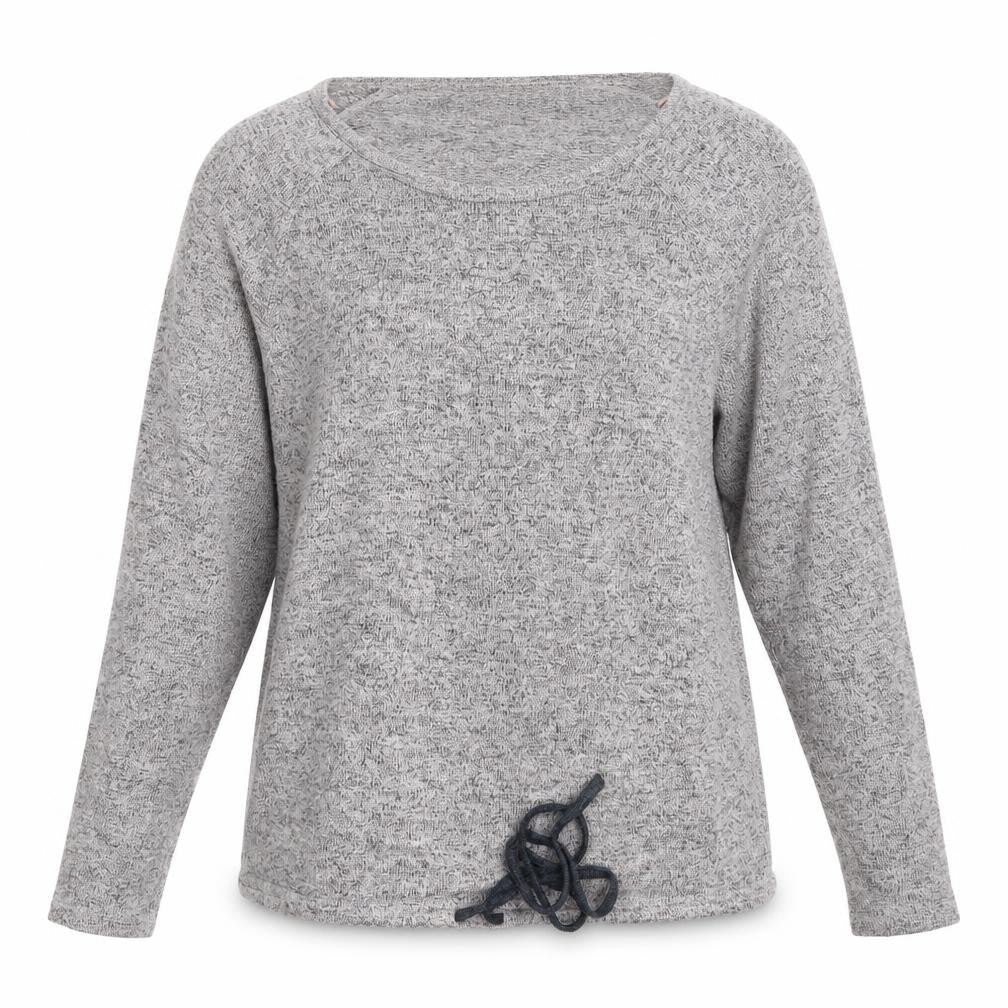 Front view of Next women’s grey solid top pyjama top, size UK 8