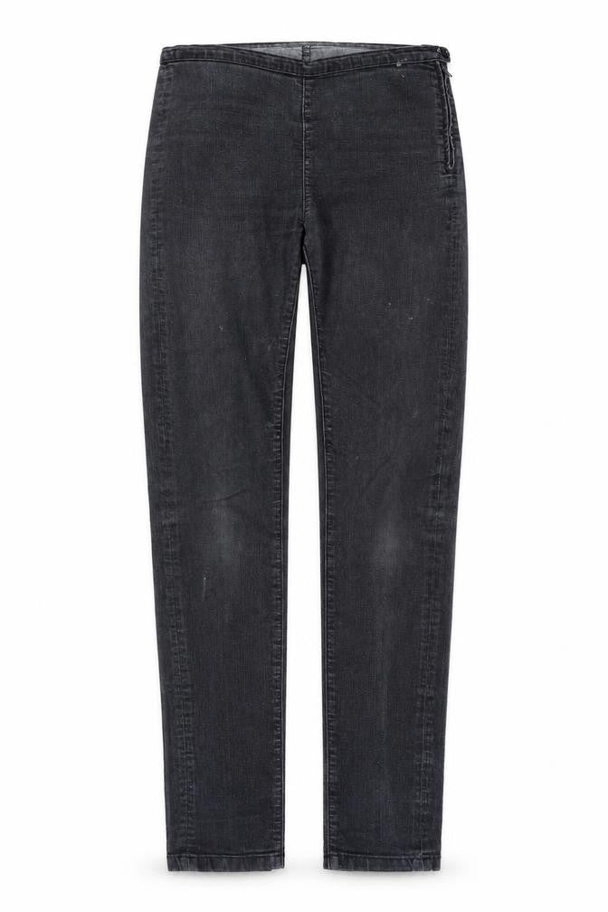 Front view of Marks & Spencer women’s grey denim jegging jeans, size UK 8, 31-inch leg