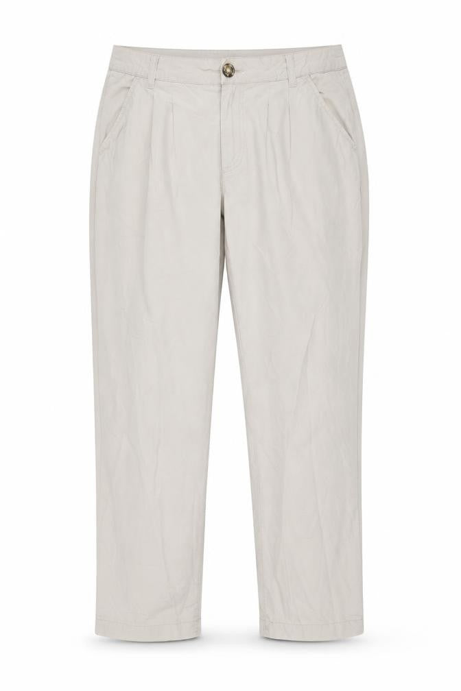 Front view of Race Marine women’s beige trousers, size UK 10, 28-inch leg