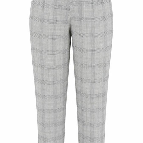 Pull&Bear Womens Grey Houndstooth  Capri Trousers Size S L24 in