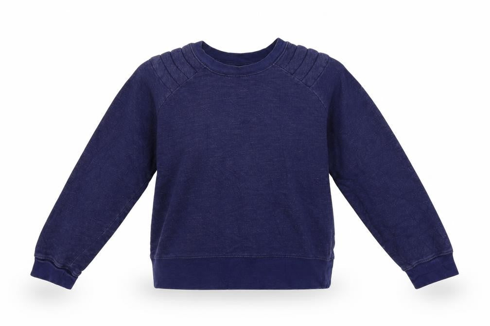 Front view of Zara women’s blue jumper, size M