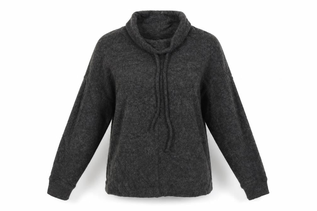Front view of Tu women’s grey jumper, size UK 8