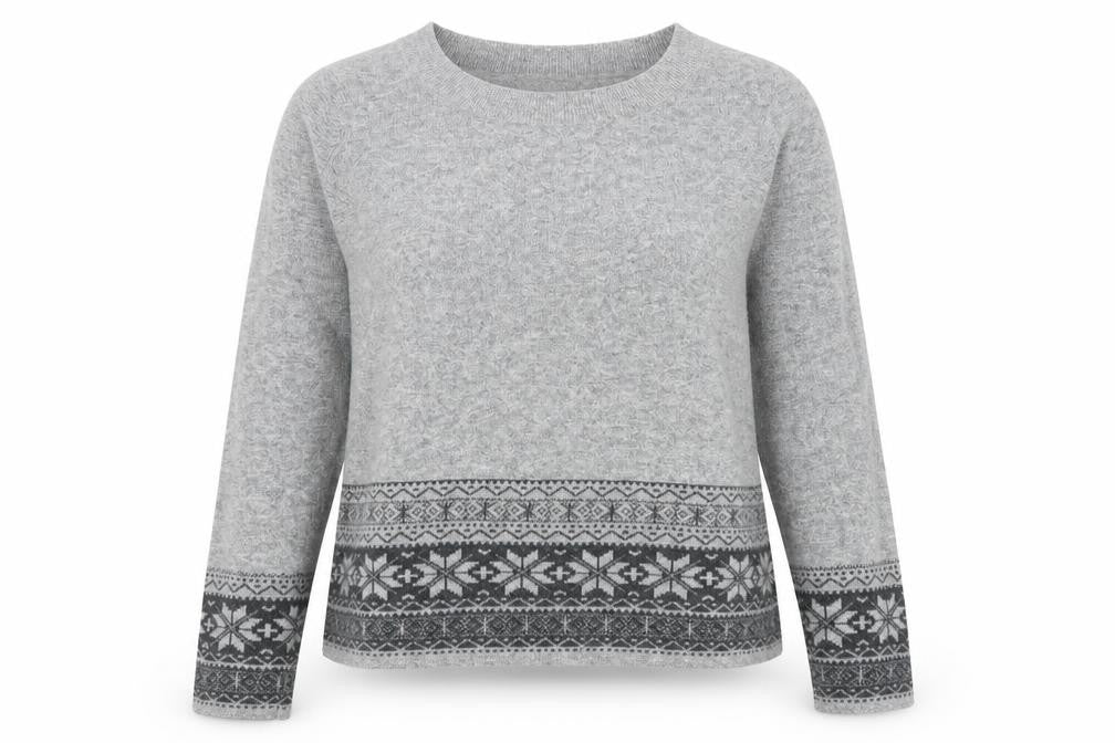 Front view of Country Casuals women’s grey jumper, size L