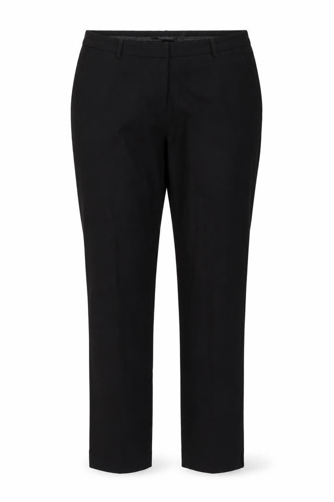 Front view of New Look women’s black trousers, size UK 14, 29-inch leg