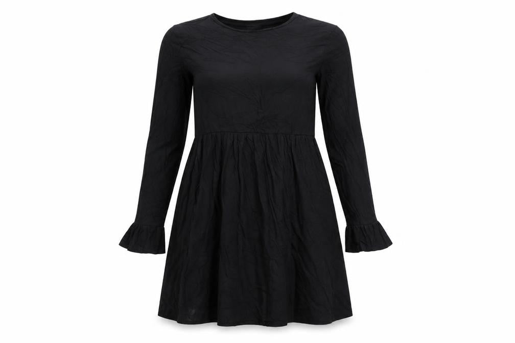 Front view of Matalan women’s black fit & flare, size S