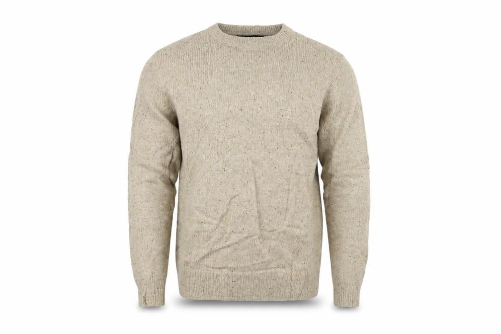 Front view of Primark men’s beige jumper, size S