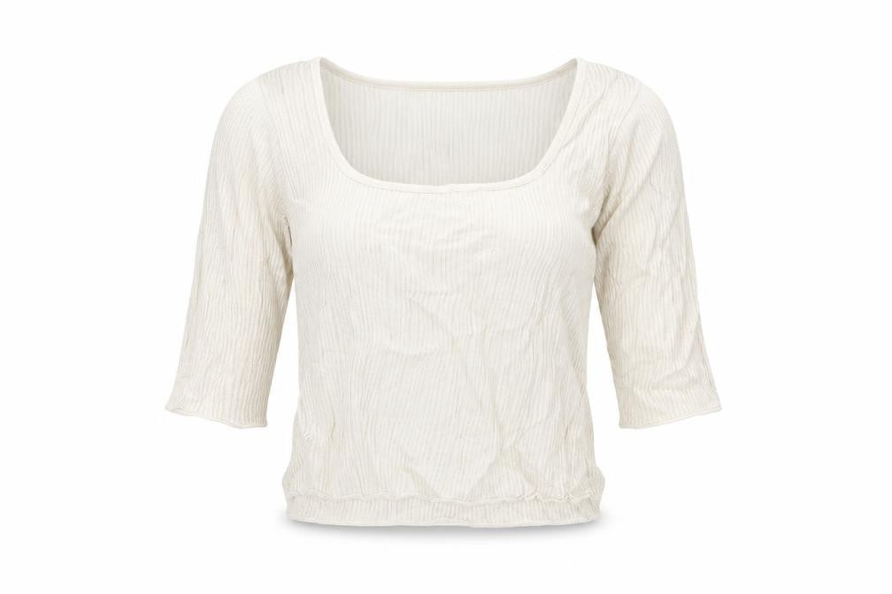 Front view of ASOS women’s beige camisole blouse, size UK 8