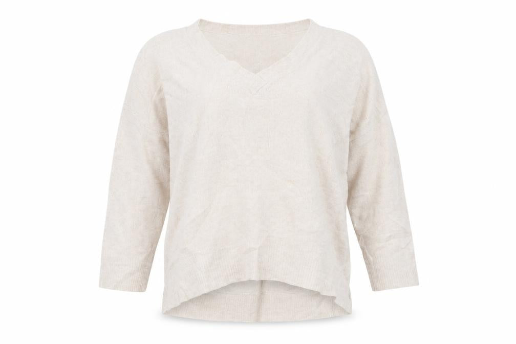 Front view of Primark women’s beige jumper, size L