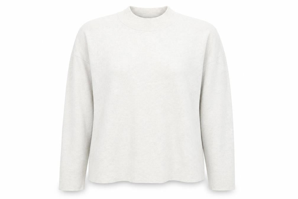 Front view of H&M women’s grey jumper, size M