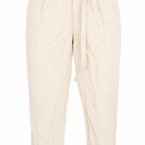 Miss Selfridge Womens Beige   Trousers  Size 14 L26 in