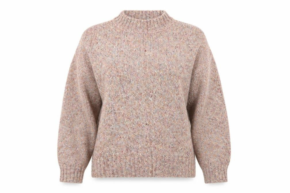 Front view of New Look women’s pink jumper, size L, - new look