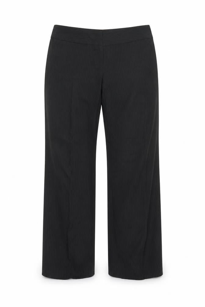 F&F Womens Black Striped  Trousers  Size 12 L30 in